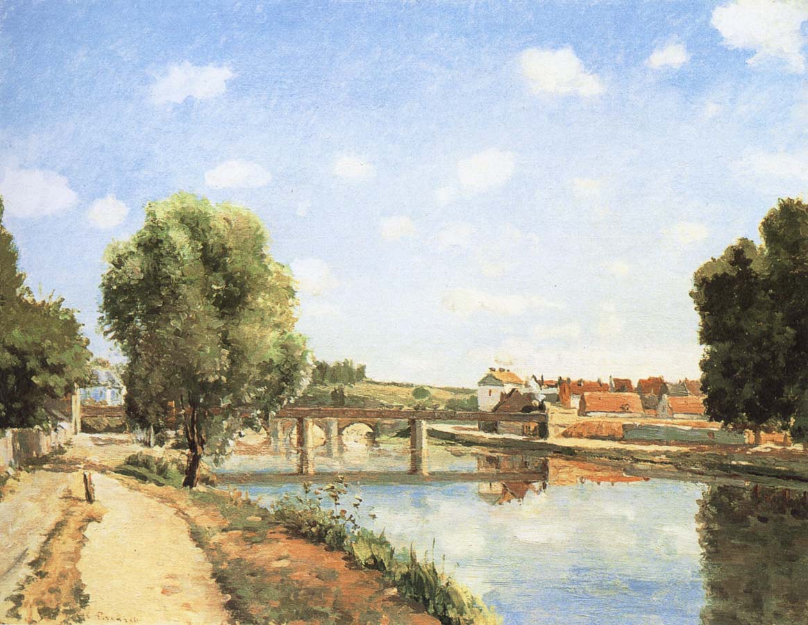 Camille Pissarro Pang map of the railway bridge Schwarz